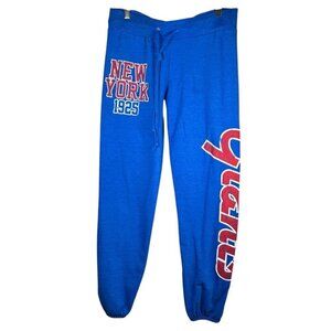 NFL Team Medium Women New York Giants Sweatpants Blue Athletic